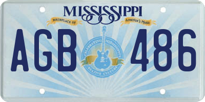 MS license plate AGB486