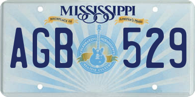MS license plate AGB529