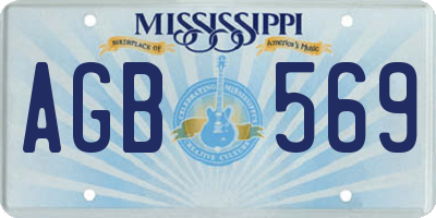 MS license plate AGB569