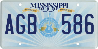 MS license plate AGB586