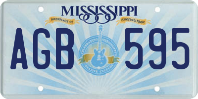 MS license plate AGB595