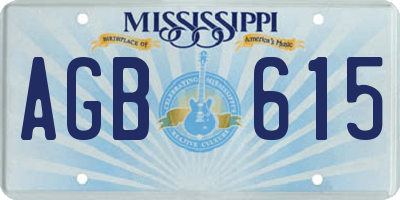 MS license plate AGB615
