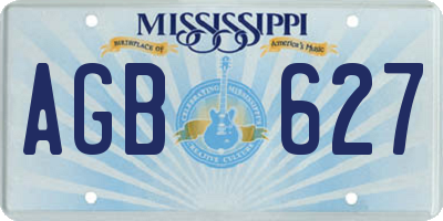 MS license plate AGB627