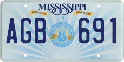 MS license plate AGB691