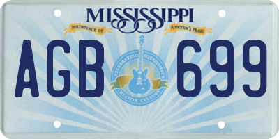 MS license plate AGB699