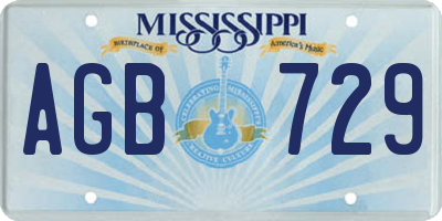MS license plate AGB729