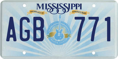 MS license plate AGB771