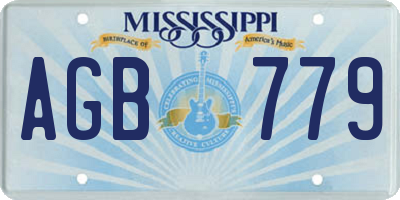 MS license plate AGB779