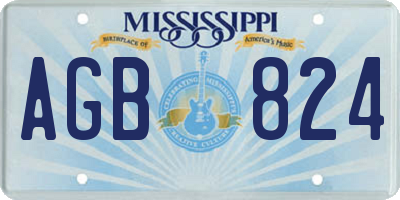 MS license plate AGB824