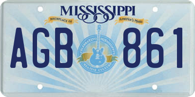 MS license plate AGB861