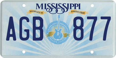 MS license plate AGB877