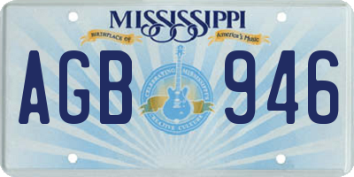 MS license plate AGB946