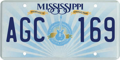 MS license plate AGC169