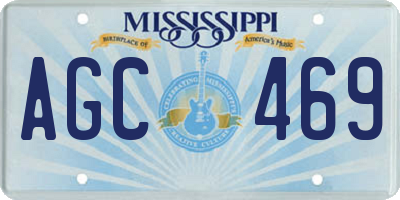 MS license plate AGC469