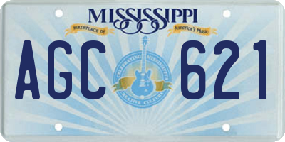 MS license plate AGC621