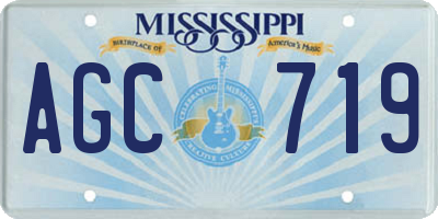 MS license plate AGC719