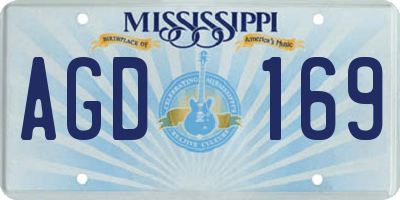 MS license plate AGD169