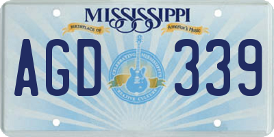 MS license plate AGD339