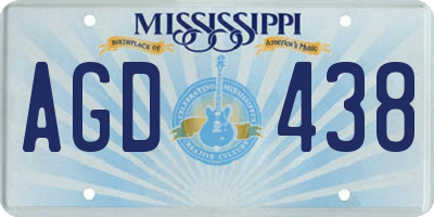 MS license plate AGD438