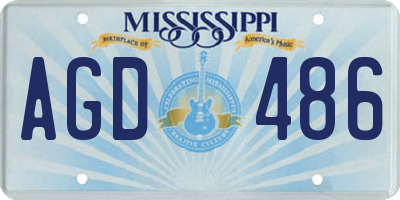 MS license plate AGD486