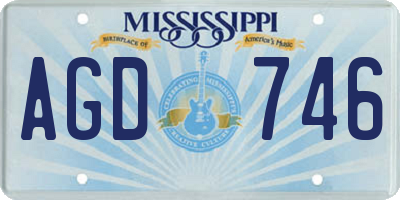 MS license plate AGD746