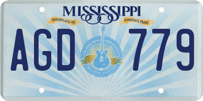 MS license plate AGD779