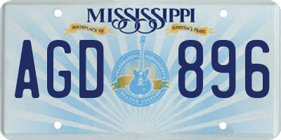 MS license plate AGD896