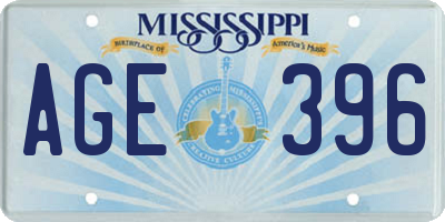 MS license plate AGE396