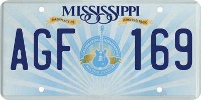 MS license plate AGF169