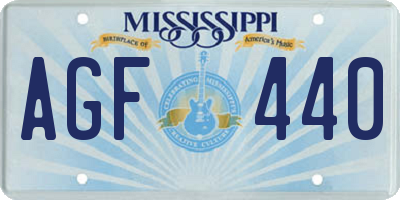 MS license plate AGF440