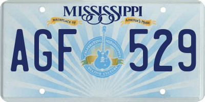 MS license plate AGF529