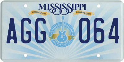MS license plate AGG064