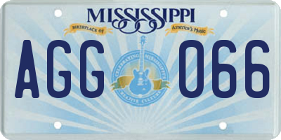 MS license plate AGG066