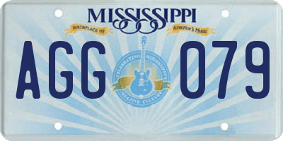 MS license plate AGG079