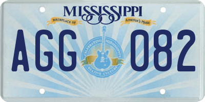 MS license plate AGG082