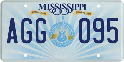 MS license plate AGG095
