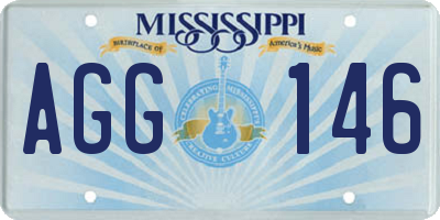 MS license plate AGG146