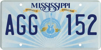 MS license plate AGG152