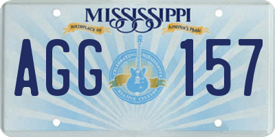 MS license plate AGG157