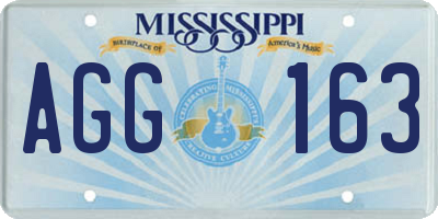 MS license plate AGG163