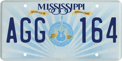 MS license plate AGG164