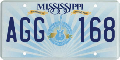 MS license plate AGG168