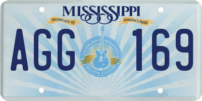 MS license plate AGG169