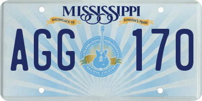 MS license plate AGG170