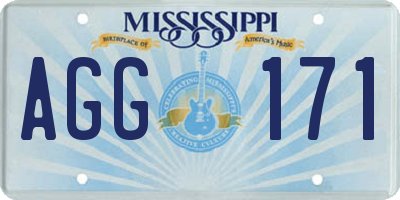 MS license plate AGG171