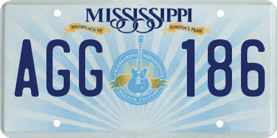 MS license plate AGG186