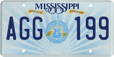 MS license plate AGG199