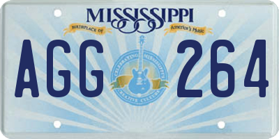 MS license plate AGG264