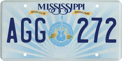MS license plate AGG272