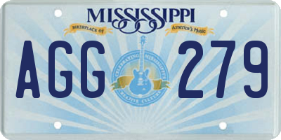 MS license plate AGG279